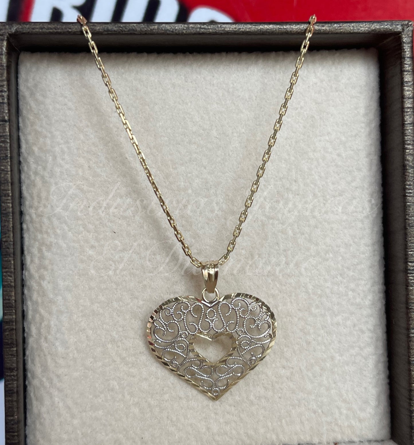 Gargantilla y dije para dama en oro 10k y 14k