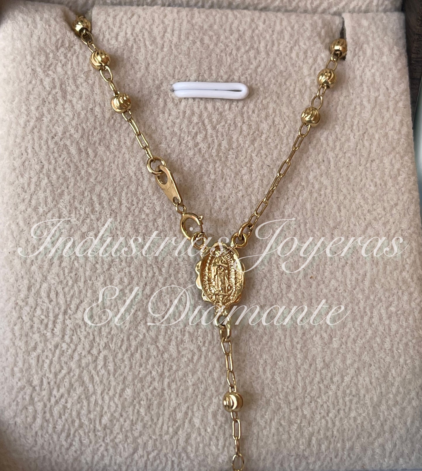 Rosario en oro 14k para mujer