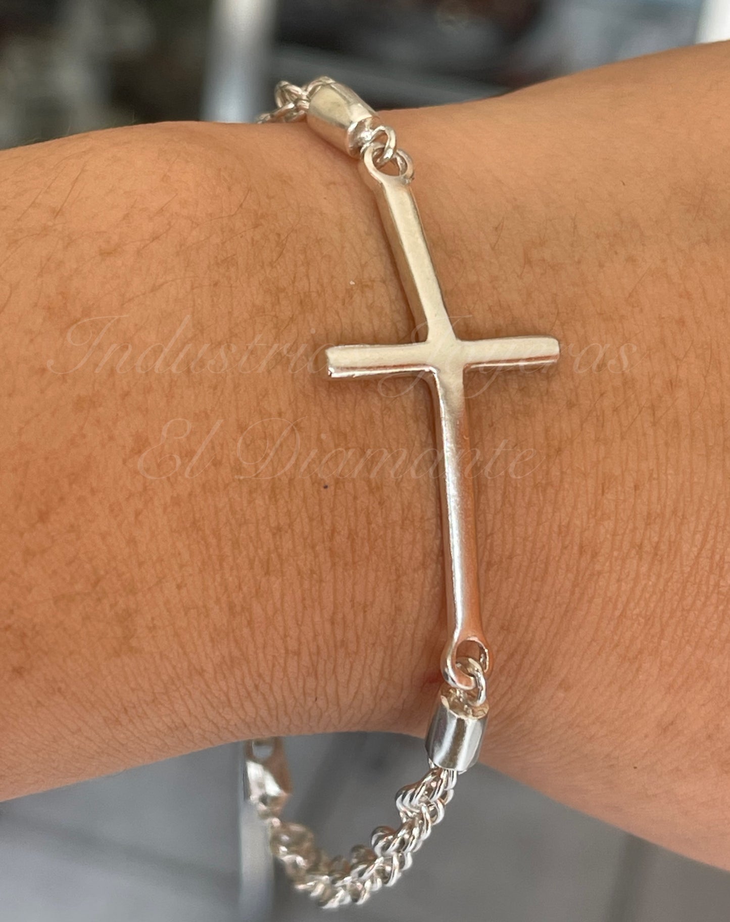 Pulsera para caballero en plata