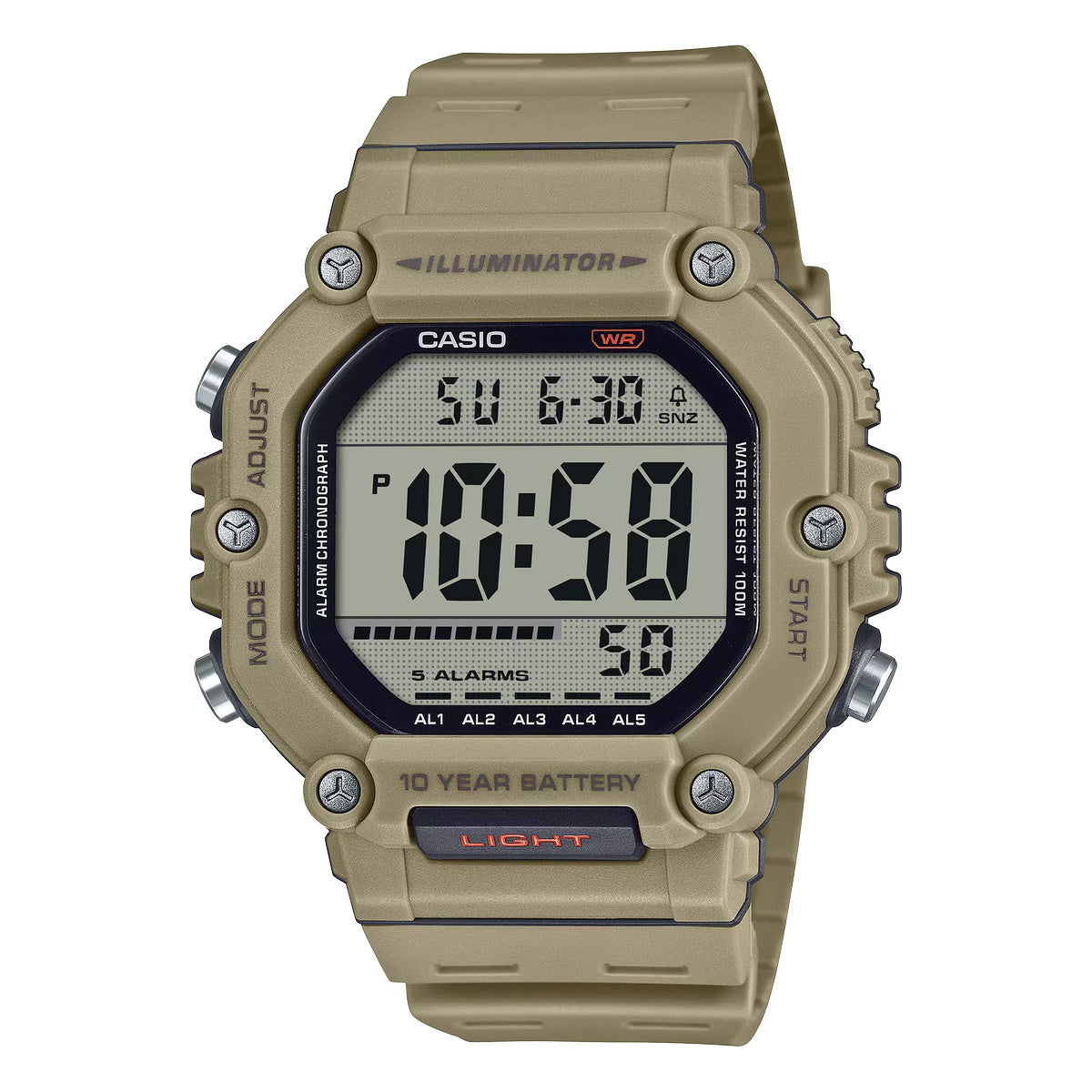 Reloj Casio Digital. AE-1600H-5AV