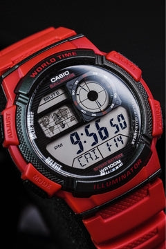 AE-1000W-4AV Reloj Casio para Hombre, Illuminator Hora Mundial