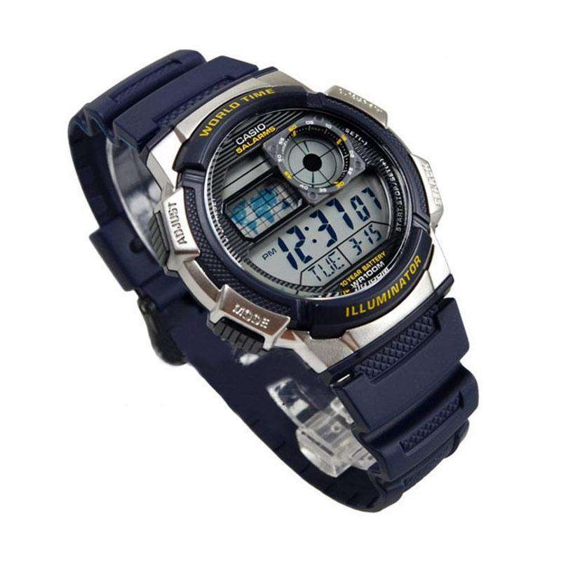 AE-1000W-2AV Reloj Casio para Hombre, Illuminator Hora Mundial.