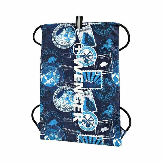 610193 1.00 C/U FLOWUP DRAWSTRING BAG NAVY MULTI WENGER 102.20 102