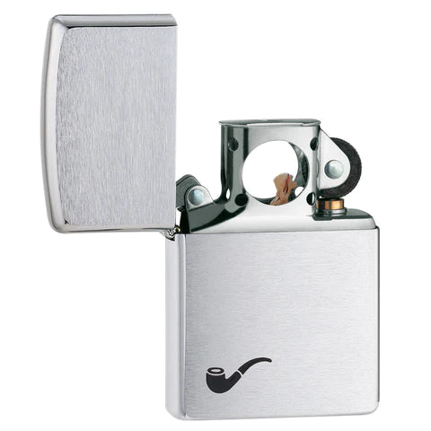 ENCENDEDOR BRUSHED CHROME PIPE ZIPPO ZP200PL