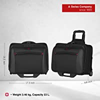 600661 1.00 C/U POTOMAC WHEELED LAPTOP CASE BLACK WENGER 1,095.25