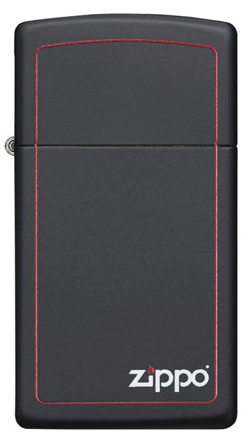 ENCENDEDOR SLIM BLACK W/RED BORDER ZIPPO ZP1618ZB