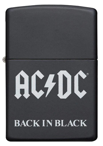 ENCENDEDOR AC/DC BLACK MATTE ZIPPO ZP49015