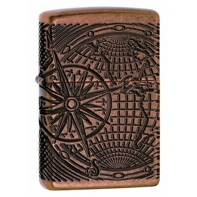 ENCENDEDOR WORLD MAP COPPER ZIPPO  ZP29853